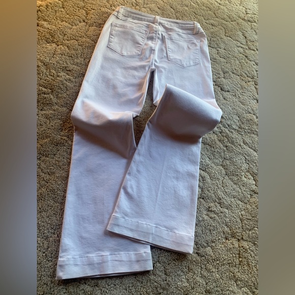 VGUC LAURIE FELT LOS ANGELES SILKY FLARE WHITE STRETCH JEANS IN SIZE M/US SIZE 8 - Picture 5 of 15